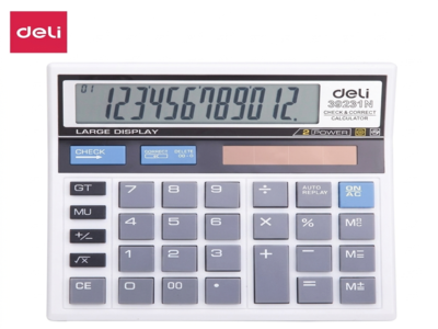Deli Calculator W39231N - Grey