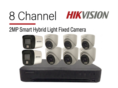 Paket Hikvision 8-Channel Smart Hybrid Surveillance